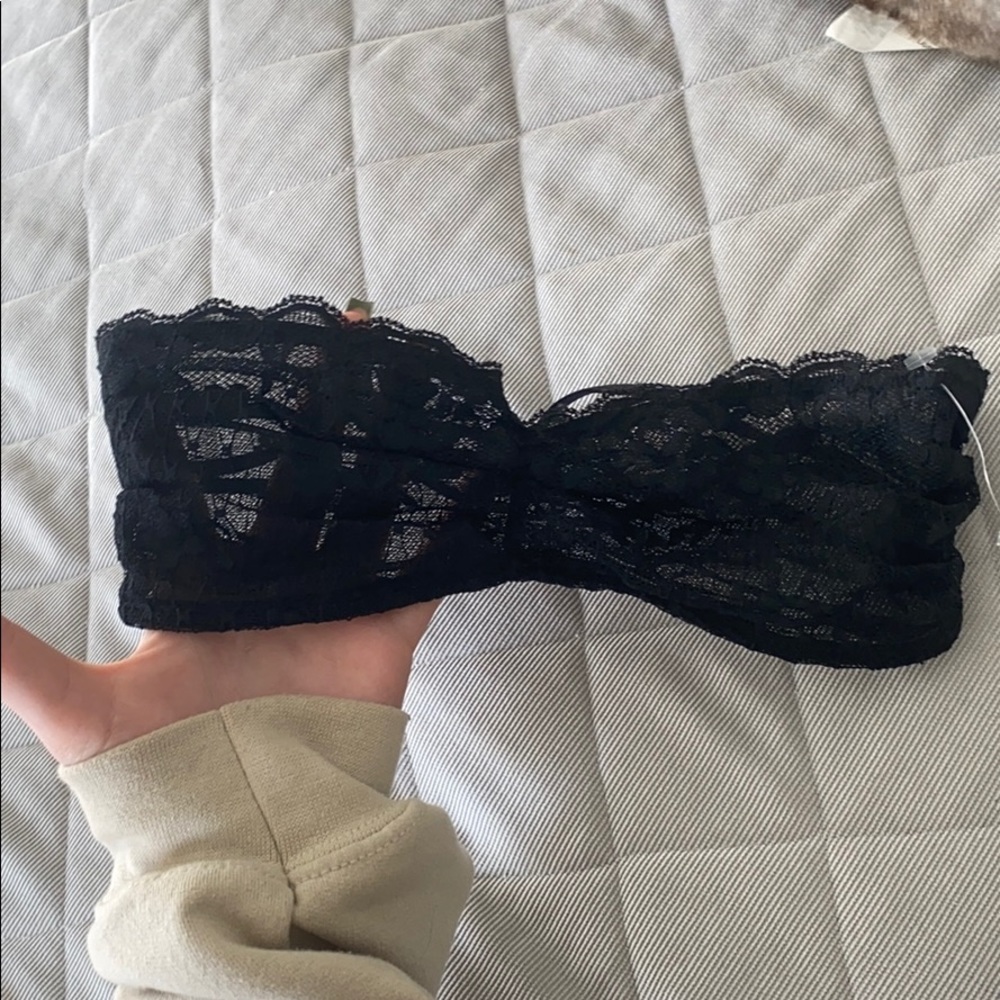 Free people lace bando bralette
